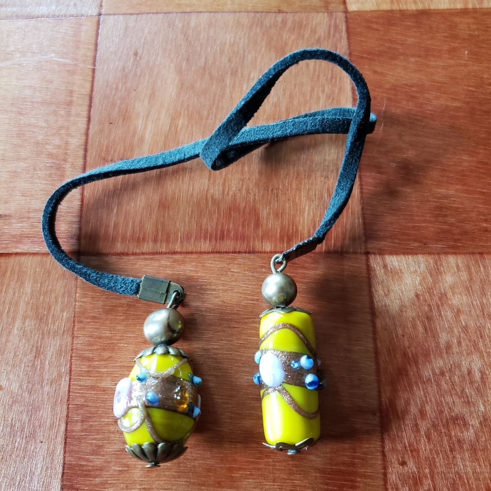Yellow  Lampwork Bookmark - Picture 4 of 4